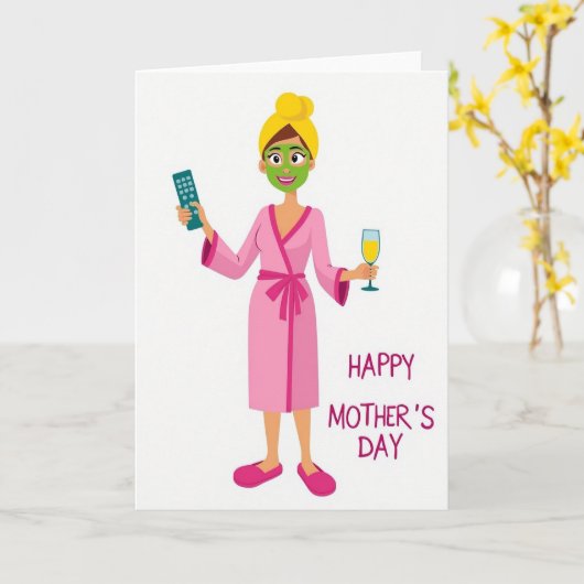 Polka Dot Relaxation Card カード (黄色い花)