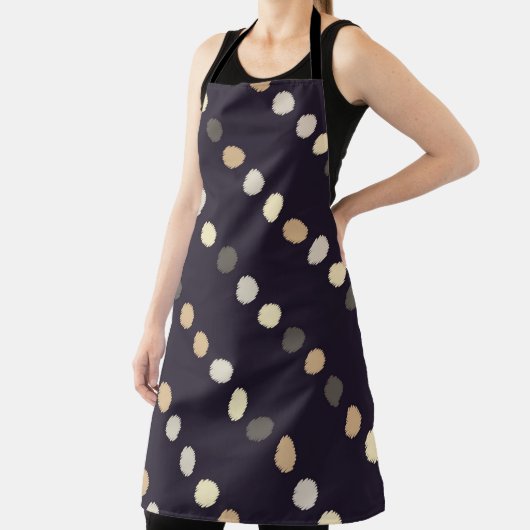 Polka dot seamless pattern. Scribble texture. Text エプロン (インサイチュ)