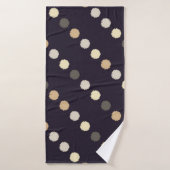 Polka dot seamless pattern. Scribble texture. Text バスタオル (バスタオル)