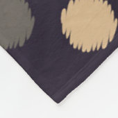 Polka dot seamless pattern. Scribble texture. Text フリースブランケット (角)