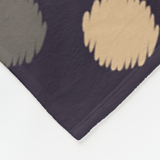 Polka dot seamless pattern. Scribble texture. Text フリースブランケット (角)