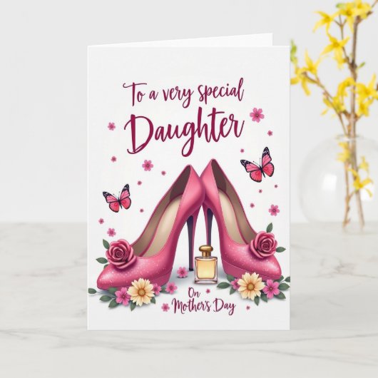 Polka Dot Special Daughter Card カード (黄色い花)