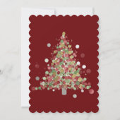 Polka Dot Tree Christmas Holiday Party 招待状 (裏面)