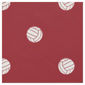 polka dot volleyballs on red or ANY background ファブリック (クローズアップ)
