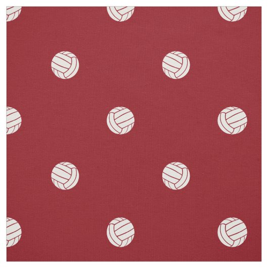 polka dot volleyballs on red or ANY background ファブリック (見本)