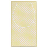 polka dots in butter  yellow スモールペーパーバッグ (裏面)