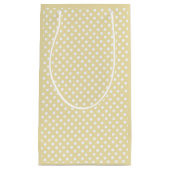 polka dots in butter  yellow スモールペーパーバッグ (正面)