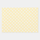 polka dots in butter  yellow ラッピングペーパーシート (正面3)