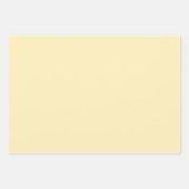 polka dots in butter  yellow ラッピングペーパーシート (正面2)