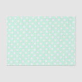 polka dots in pastel mint green 薄葉紙 (正面)
