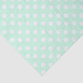 polka dots in pastel mint green 薄葉紙 (詳細)
