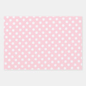 polka dots in pastel pink  ラッピングペーパーシート (正面3)