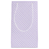 polka dots in  soft lavender スモールペーパーバッグ (正面)