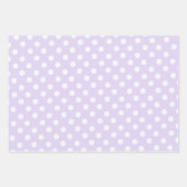 polka dots in  soft lavender ラッピングペーパーシート (正面3)
