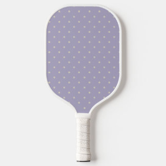 Polka Dots Lavender Cream Polka Pattern ピックルボールラケット