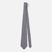 Polka Dots On Gray Background Groomsmen ネクタイ (正面)