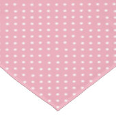 Polka Dots on Pink テーブルクロス (アングル)