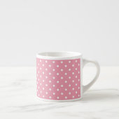 Polka Dots on Pink Pattern エスプレッソカップ (右)