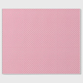 Polka Dots on Pink Pattern ラッピングペーパー (フラット)