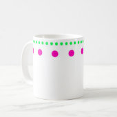 polka dots punktiert gepunktet コーヒーマグカップ (正面左)
