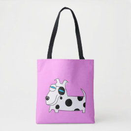 Polka Dots Puppy Tote Bag トートバッグ