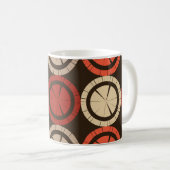 Polka dots seamless pattern. Mosaic of ethnic figu コーヒーマグカップ (正面右)