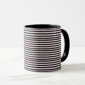 polka dots stripes geometric shapes pattern art マグカップ (正面右)