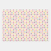 Polka Dots| Wishbones | Weaving lines - ラッピングペーパーシート (正面3)