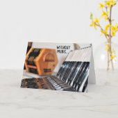 Polka Lover Accordion Accordionist 考え's You カード (黄色い花)