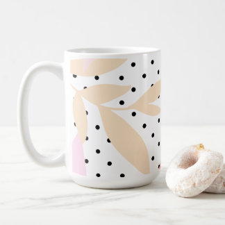 Polka Pattern, 15oz Coffee Mug コーヒーマグカップ