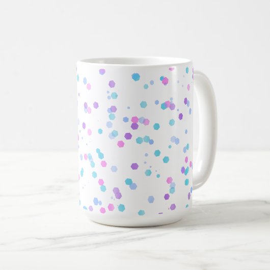 Polka Pattern, 15oz Coffee Mug コーヒーマグカップ (正面右)