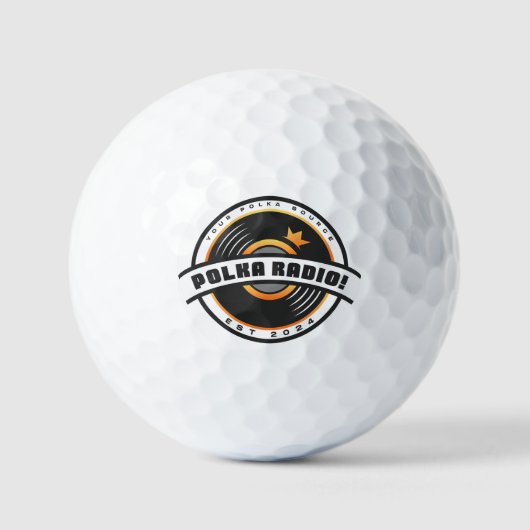 Polka Radio Branded Golf Balls ゴルフボール (正面)