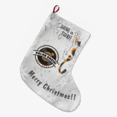 Polka Radio Christmas Stocking ラージクリスマスストッキング (正面 (吊り時))