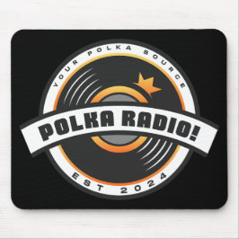 Polka Radio Mousepad (Black) マウスパッド