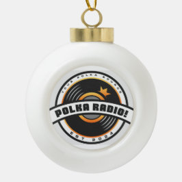 Polka Radio Snowflake Framed Ornament セラミックボールオーナメント
