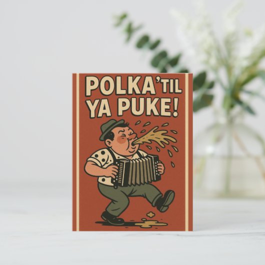 Polka 'Til Ya Puke ポストカード (スタンド正面)