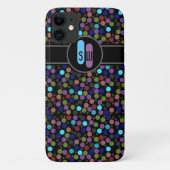 polkadots, label and initials Case-Mate iPhoneケース (裏面)