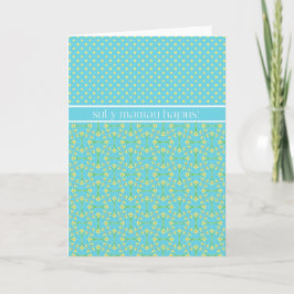 Polkas Daffodils Mother's Day Card: Welsh Greeting カード