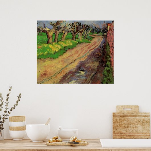 Pollard Willows by Vincent vanゴッホ ポスター (キッチン)