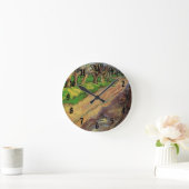 Pollard Willows by Vincent vanゴッホ ラウンド壁時計 (ホーム)