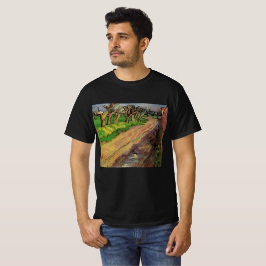 Pollard Willows by Vincent vanゴッホ Tシャツ (正面フル)
