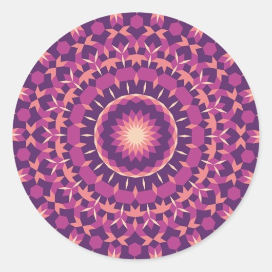 Pollen Tiling Pattern ラウンドシール (正面)