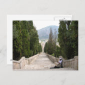 Pollenca Mallorcaの365カルバリオのステップ ポストカード (正面/裏面)