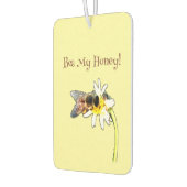 Pollinating Bumble Bee on a Flower Customized カーエアーフレッシュナー (左)