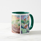 Pollinatorの水彩画の芸術のマグ マグカップ (正面右)