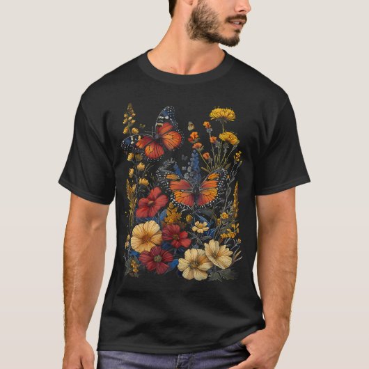 Pollinator Garden Design Wildlife Flowers Native P Tシャツ (正面)