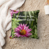 Pollinator Garden Welcome | Floral Meadow クッション (ブランケット)
