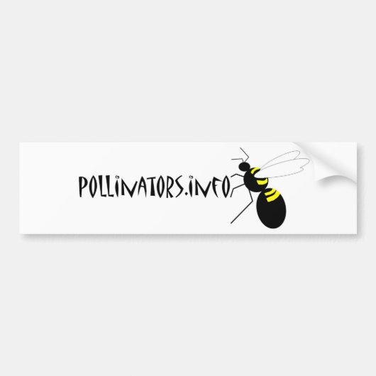 pollinators.infoのバンパーステッカー2 バンパーステッカー (正面)