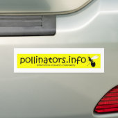pollinators.infoのバンパーステッカー3 バンパーステッカー (車上)