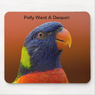 Pollyはほしいと思いますダイキリ(酔ったオウム)が マウスパッド